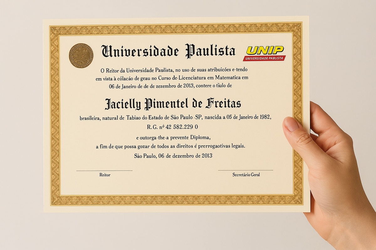 Comprar diploma da UNIP preço e prazo de emissão